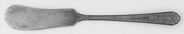 MQT1 (SILVERPLATE) Flat Handle Butter Spreader