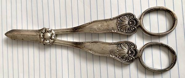 MWE3 (SILVERPLATE) Solid Grape Shears