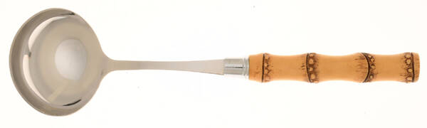 Bamboo Natural (Stainless) Solid Gravy Ladle