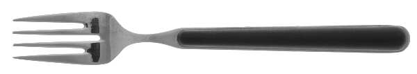 Elite-Black (Stainless) Individual Solid Fish Fork