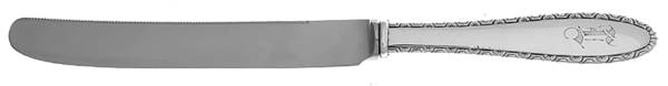 Manchester (Sterling, 1932, No Monograms) Orange Knife with Stainless Blade