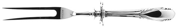 Polly Lawton (Sterling, 1935) Small Carving Fork W/Sterling Guard