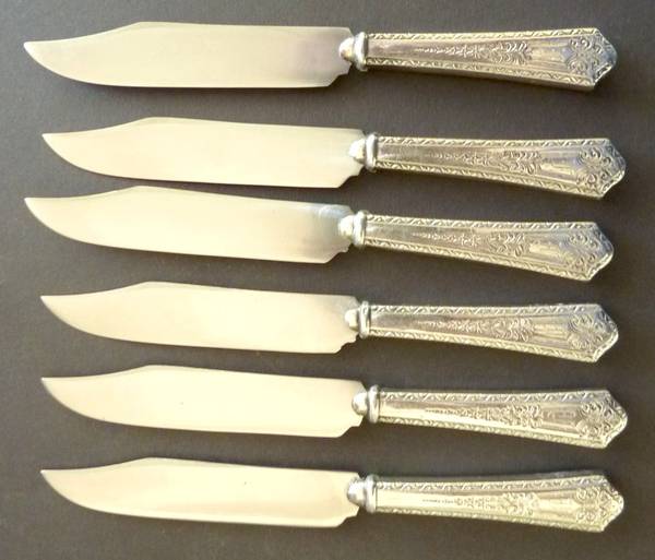 Princess (Sterling, 1910-1932) Individual Fruit Knife with Silverplate Blade