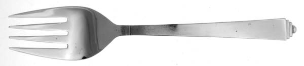MNF22 (Silverplate) Medium Solid Cold Meat Serving Fork