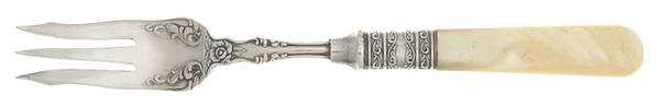 Pearl Handle 2 (Sterling) Short Pearl Handle Pickle Olive Fork