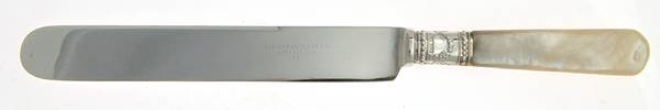 Pearl Handle 3 (Sterling) Hollow Pearl Handle Old French Knife