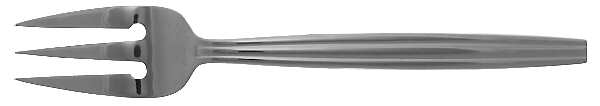 Trio (Stainless) Large Solid Cold Meat Serving Fork