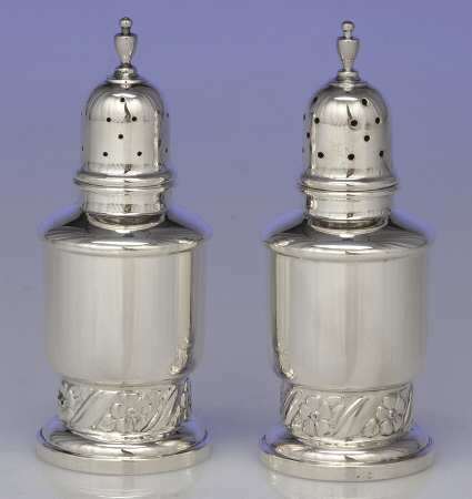 Floret (Sterling, Hollowware) Weighted Salt and Pepper Set