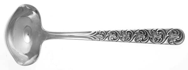 MRT6 (SILVERPLATE) Solid Piece Cream Ladle