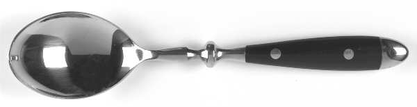 Provence-Black (Stainless) Place/Oval Soup Spoon