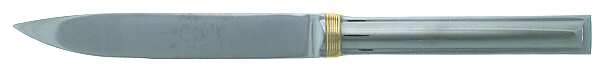 Deco (Stainless-Gold Accent, China) Modern Solid Knife