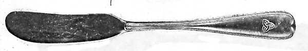 MRT7(Silverplate) Flat Handle Butter Spreader