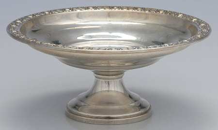 Royal Rose (Sterling, Hollowware) Weighted Round Compote (Height X Width)