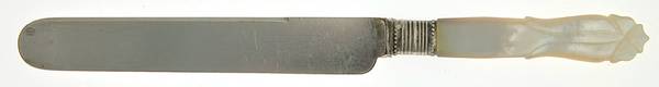 Pearl Handle 5 (Silverplate) Dessert Knife with Silverplate Blade