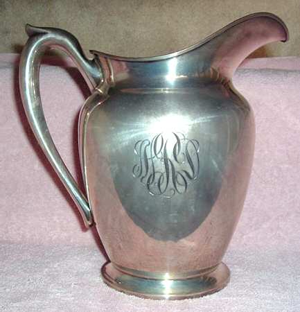 413 (Sterling, Hollowware) Sterling Water Pitcher