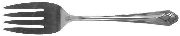 MTZ1 (Silverplate) Medium Solid Cold Meat Serving Fork