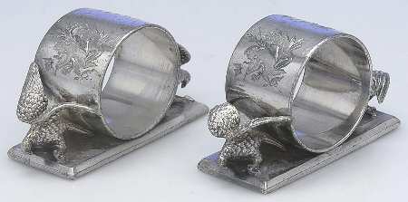 Silverplate Hollowware Napkin Ring - Set of 2