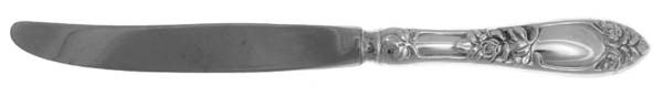 Embossed Rose (Sterling) Modern Hollow Knife
