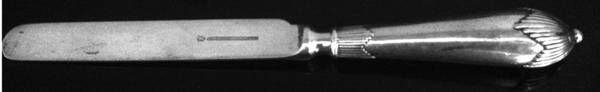 MWE22 (Silverplate) Blunt Hollow Knife