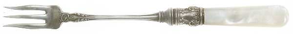 Pearl Handle 6 (Sterling) Long Pearl Handle Pickle Olive Fork