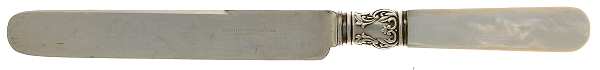 Pearl Handle 6 (Sterling) Pearl Handle Individual Dessert Knife