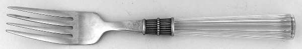Clear Handle (Stainless, Plastic) Fork