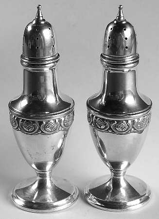 855 (Sterling, Hollowware) Salt and Pepper Set