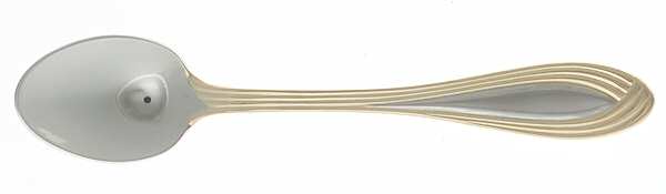 M4S1 (STAINLESS, GOLD ACCENT) Demitasse Spoon