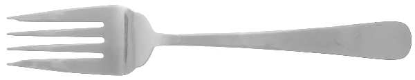 Tanner-Satin (Stainless) Large Solid Cold Meat Serving Fork