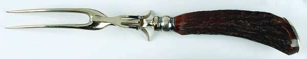 MCU8 (Sterling) Large Stainless-Prong Roast Carving Fork