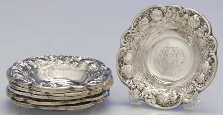 350 (Sterling, Hollowware) Butter Pat - Set of 7