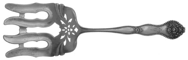 Adolphus (Sterling, 1904, No Monograms) Large Solid Asparagus Serving Fork