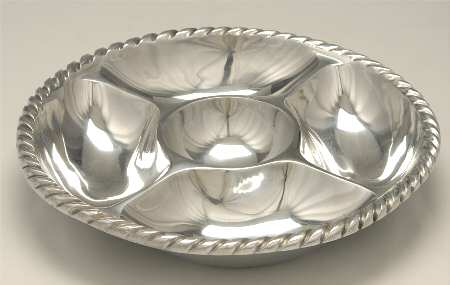 Swizzle (Aluminum, Hollowware) 4 Part Divided Server