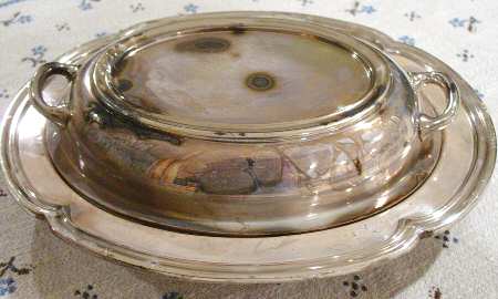 9311 (Silverplate, Hollowware Double Vegetable Bowl