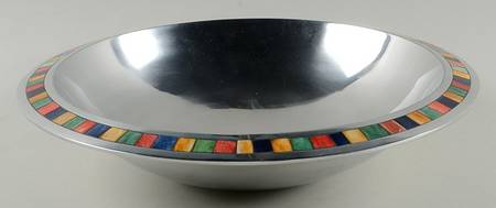 Carnival (Aluminum, Hollowware) 15" Salad Serving Bowl