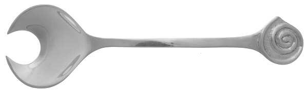 Aluminum Flatware Solid Salad Serving Fork