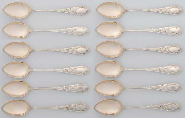 Dragon (Sterling) Tea/Five O Clock Spoon - Set of 12