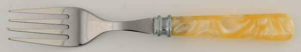Plastic Handled-Ivory (Stainless) Individual Salad Fork