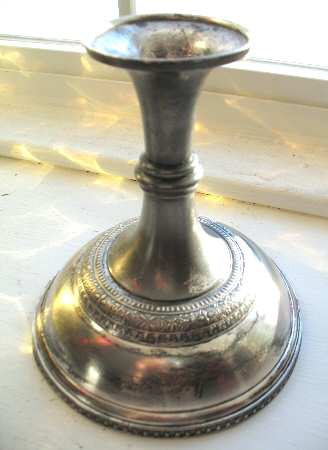 1822 (Silverplate, Hollowware) Plated Console Candleholder
