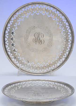 249A (Sterling, Hollowware) Footed Pierced Cake Plate