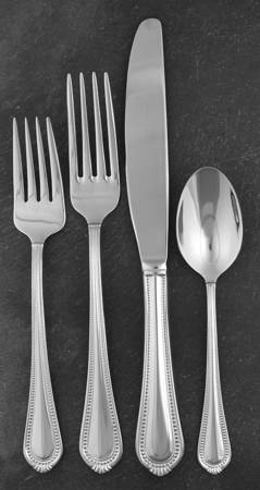 Regent Bead (Stainless) 4 Piece Place Setting