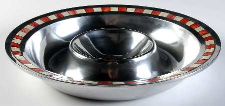 Carnival Holiday (Aluminum, Holloware) 1 Piece Chip & Dip