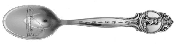 States & Cities Souvenir Spoons (Sterling) Virginia Demitasse Spoon