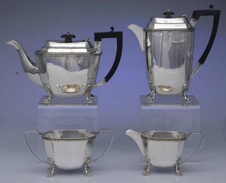 Silverplate Hollowware 4 Piece Tea Set (PCP, PTP, PCR, PSUO)