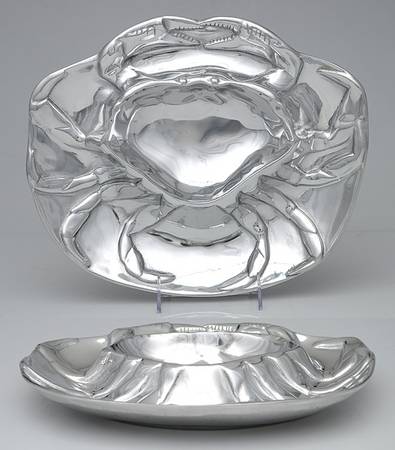 Aluminum Hollowware 1 Piece Chip & Dip