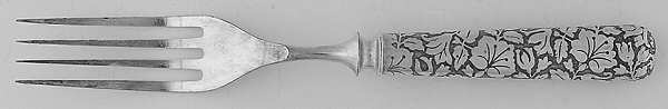 MCU1 (Silverplate) Indented Solid Handled Fork