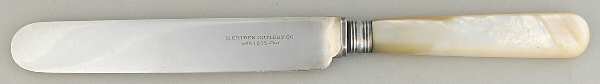 Pearl Handle11 (Sliverplate) Breakfast Knife with Stainless Blade