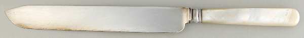 Pearl Handle11 (Sliverplate) Large Stainless Blade Roast Carving Knife