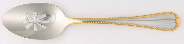 Cameo Gold (Stainless) Pierced Tablespoon (Serving Spoon)