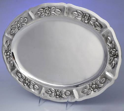 105915 (Sterling, Hollowware) 15" Oval Serving Platter